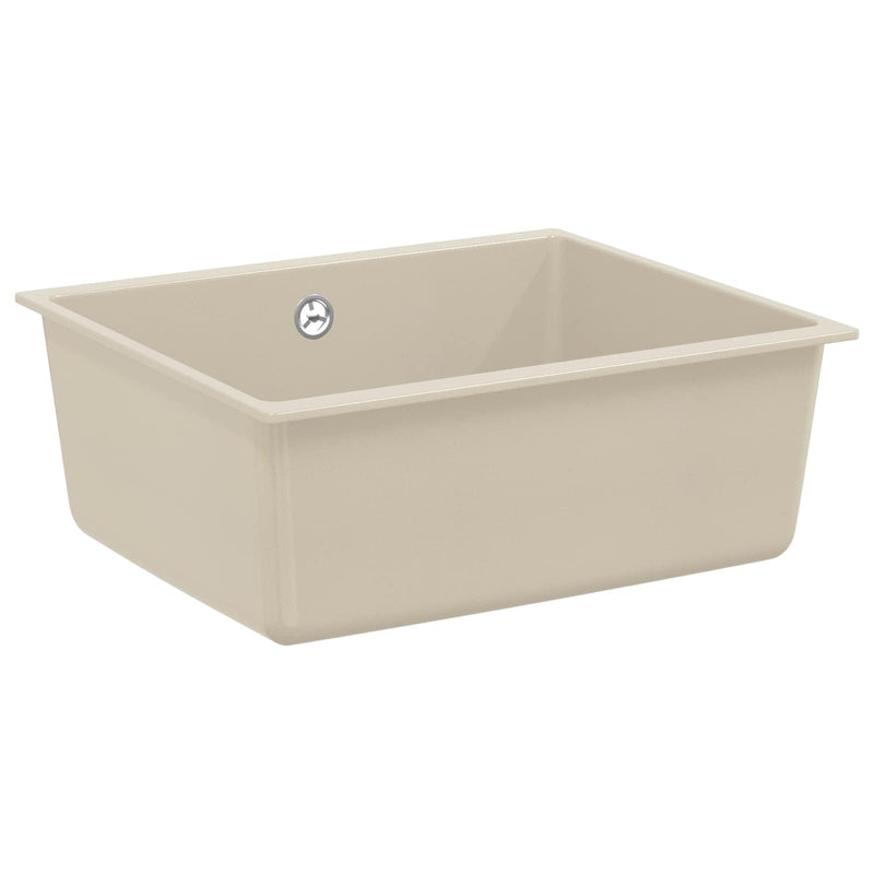 Load image into Gallery viewer, Vidaxl wasbak beige 530 x 460 mm 80% kwarts en 20% hars