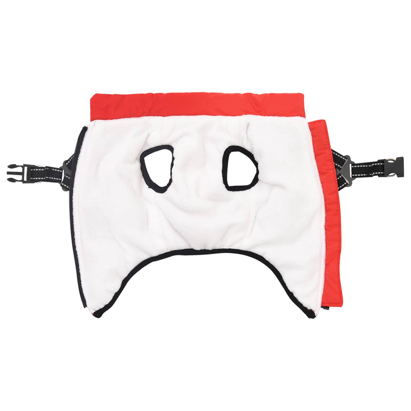Load image into Gallery viewer, Vidaxl hondenjas met harnas rood m fleece en polyester