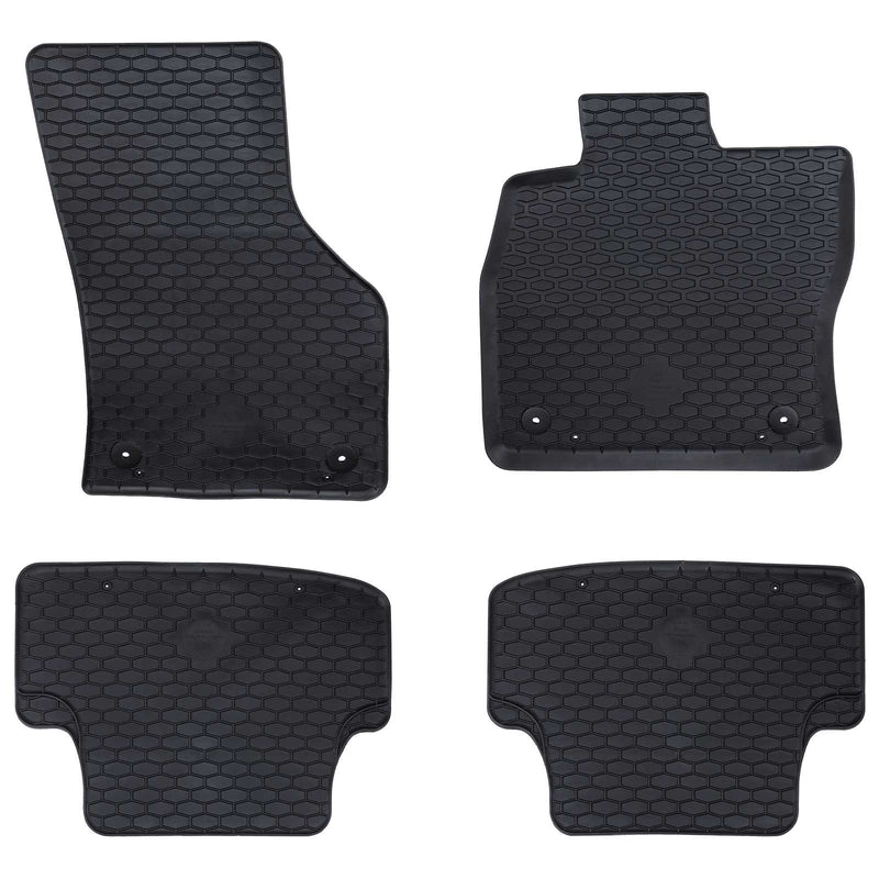 Load image into Gallery viewer, Vidaxl autobodemmat 4 pcs zwart geschikt voor audi a3 2012-2020 rubber