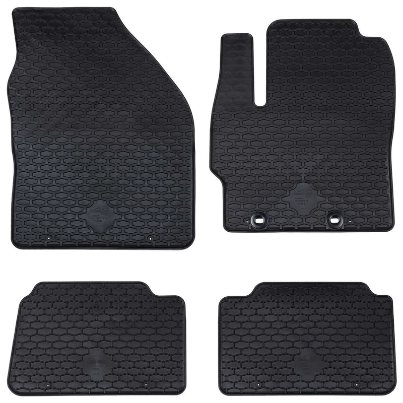 Load image into Gallery viewer, Vidaxl autobodemmat 4 pcs zwart rubber