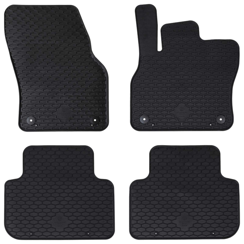 Load image into Gallery viewer, Vidaxl autobodemmat 4 pcs zwart geschikt voor audi q3 rubber