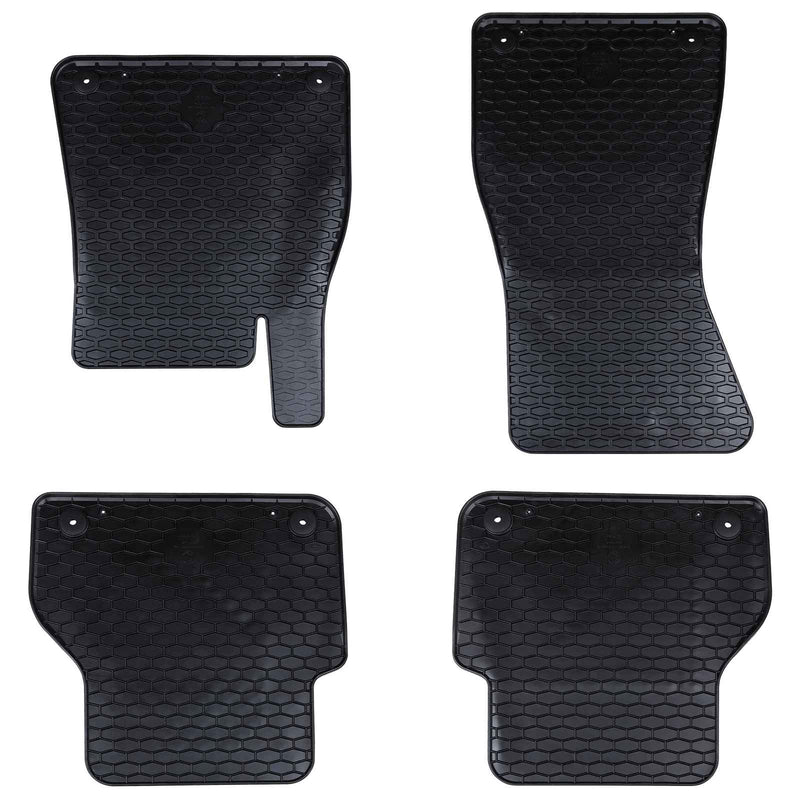 Load image into Gallery viewer, Vidaxl autobodemmat 4 pcs zwart geschikt voor audi a6 a7 4d achter