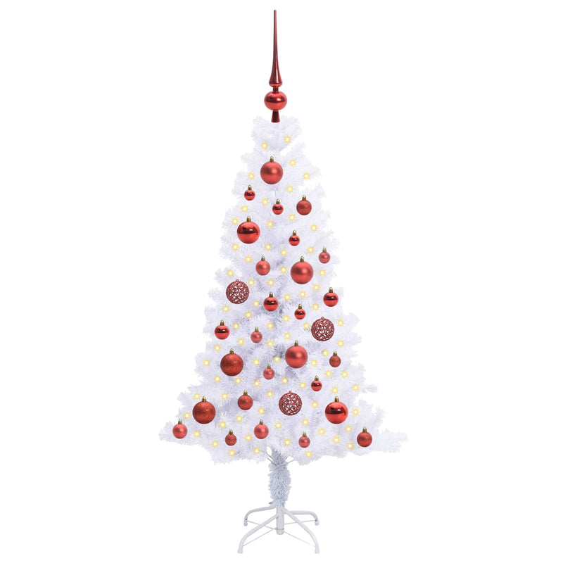 Load image into Gallery viewer, Vidaxl kunstkerstboom met 150 led wit 120 cm pvc en staal