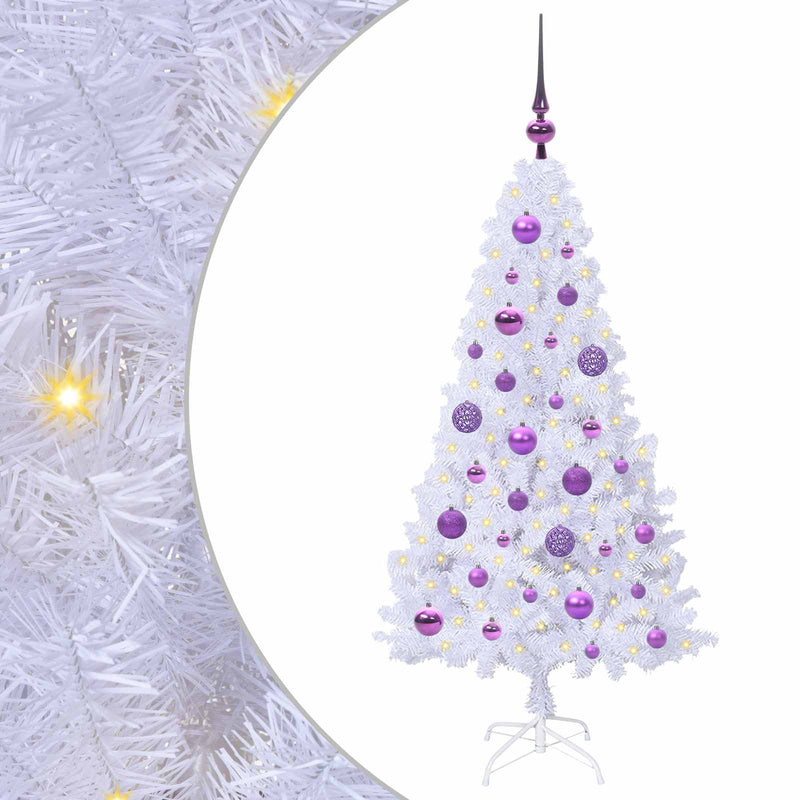 Load image into Gallery viewer, Vidaxl kunstkerstboom met 150 led wit 120 cm pvc en staal
