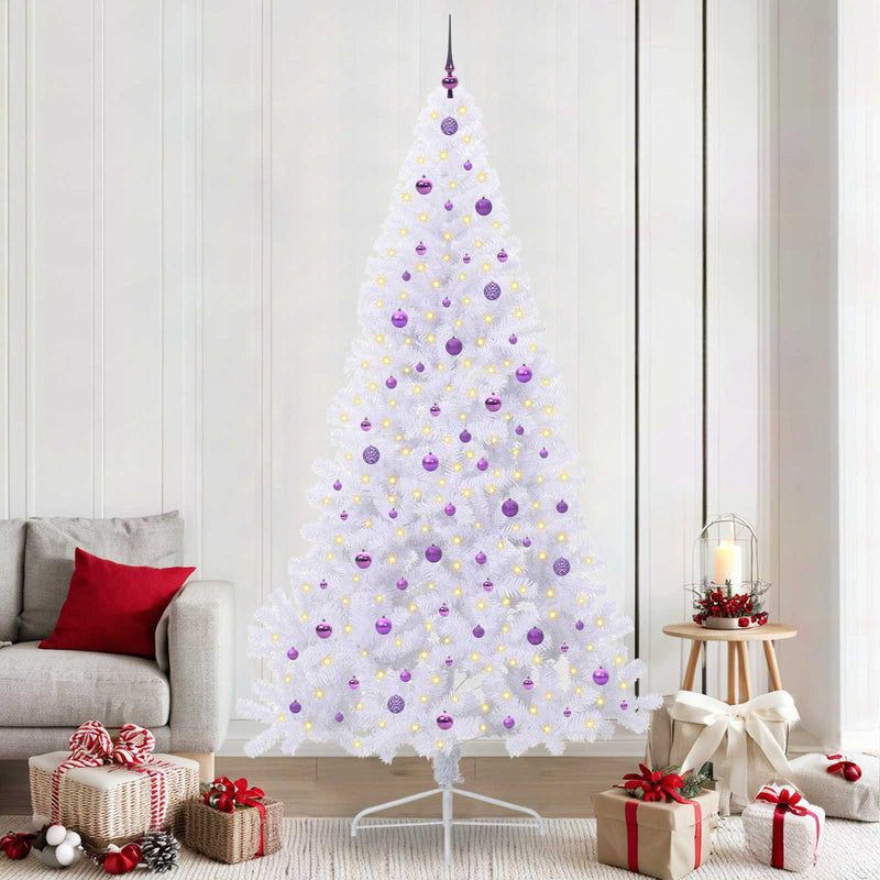 Load image into Gallery viewer, Vidaxl kunstkerstboom met 300 led wit 240 cm pvc en staal
