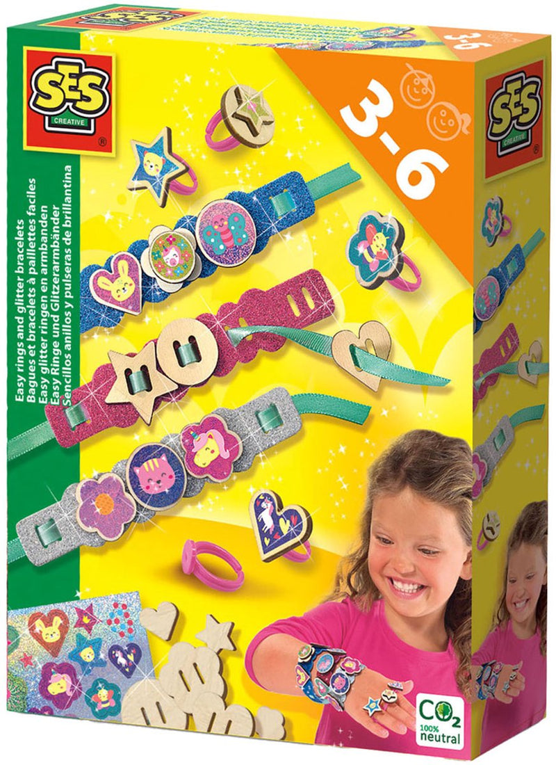 Afbeelding laden in galerijviewer, Ses creative ses easy glitter ringen en armbanden