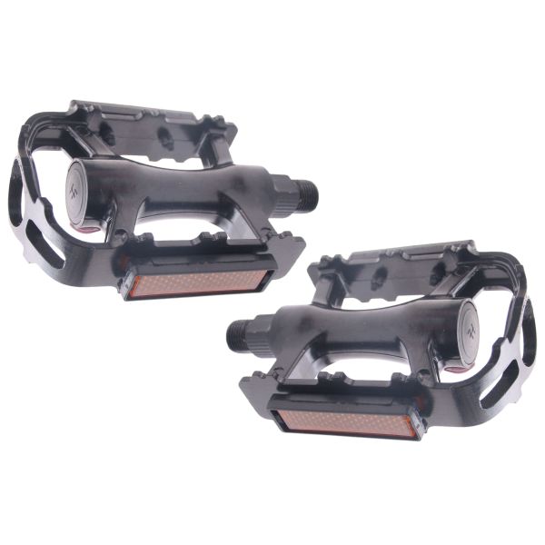 Load image into Gallery viewer, Edge pedaalset mtb trekking luxe aluminium - zwart