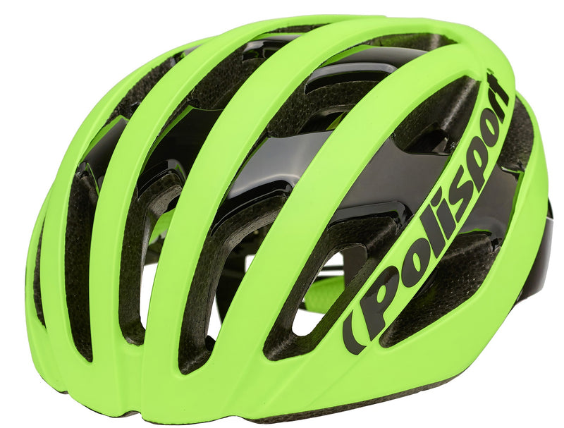Load image into Gallery viewer, Polisport light pro fietshelm m 52-58cm fluo geel zwart