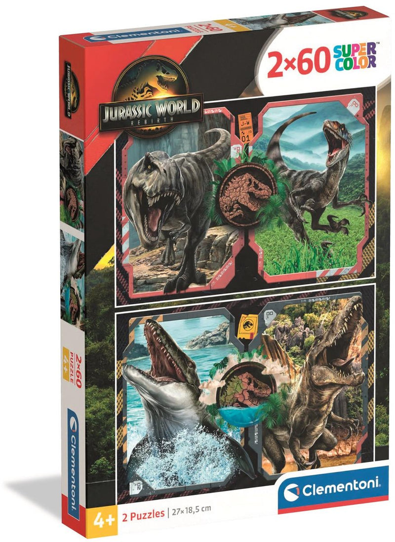 Load image into Gallery viewer, Clementoni puzzel jurassic world, 2x60st.