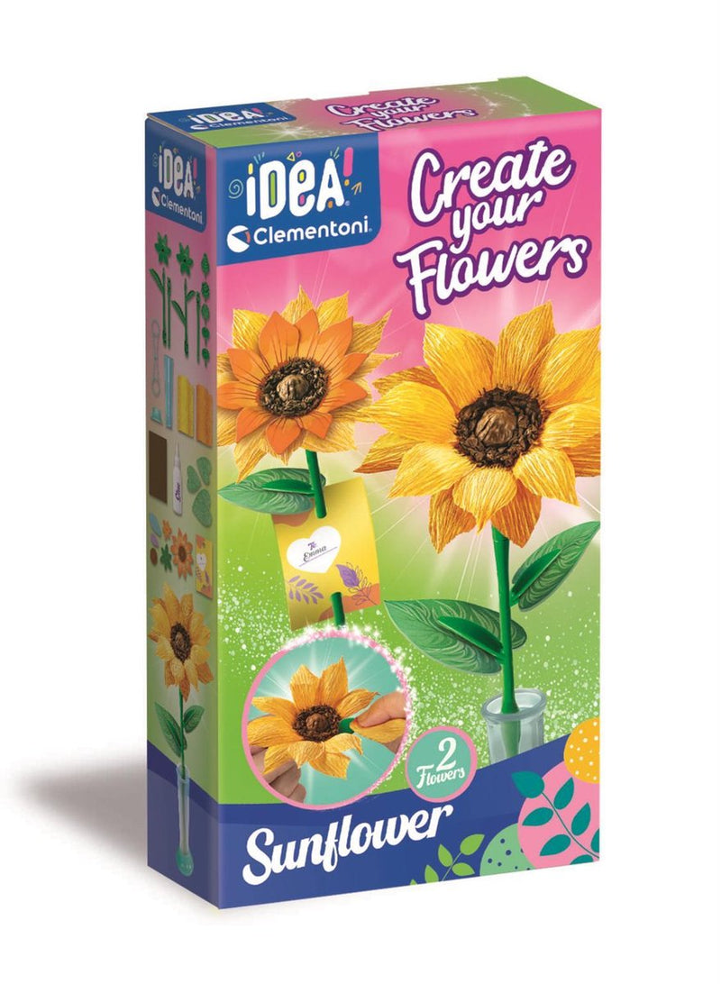 Load image into Gallery viewer, Clementoni idea maak je eigen bloemen - zonnebloem