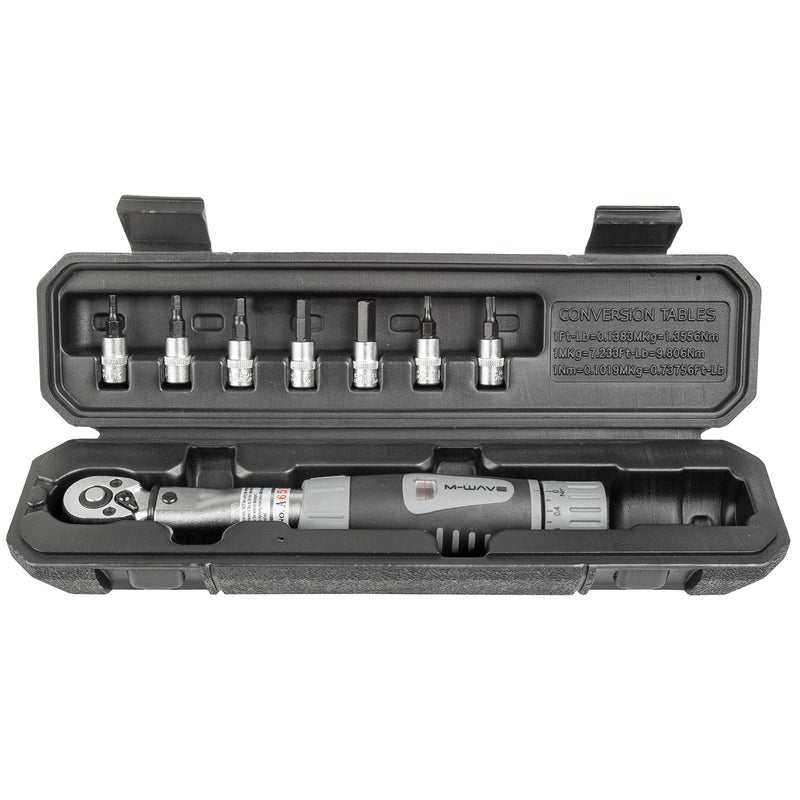 Load image into Gallery viewer, M-Wave Momentsleutelset TW-4 24 met bitjes 4-24 Nm 8-delig
