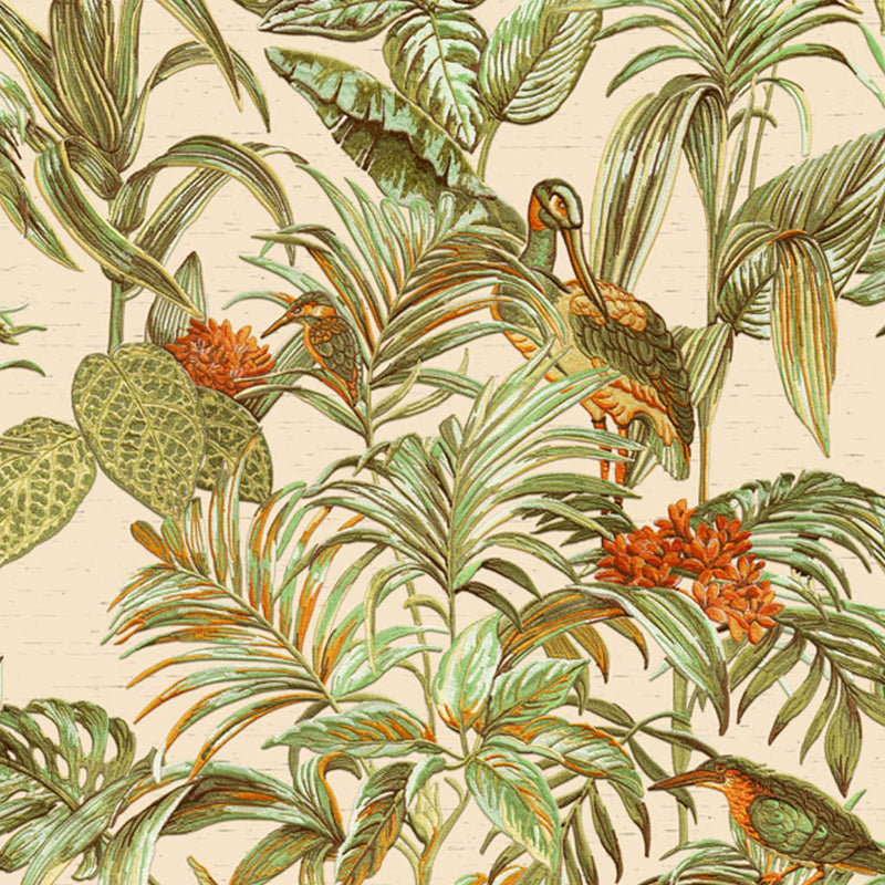 Load image into Gallery viewer, Dutch wallcoverings behang bird-of-paradise groen