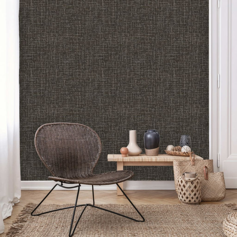 Load image into Gallery viewer, Dutch wallcoverings behang thread zwart