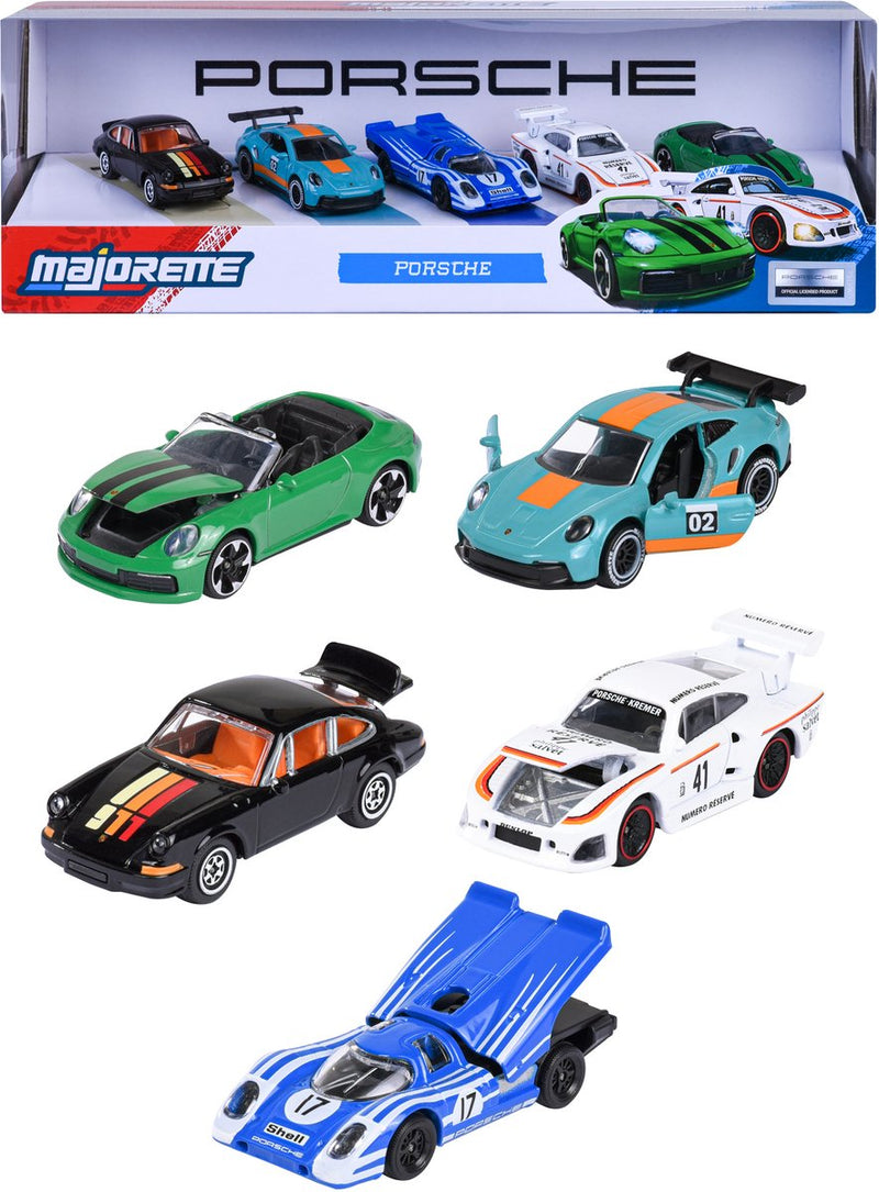 Load image into Gallery viewer, Majorette porsche set, 5dlg.