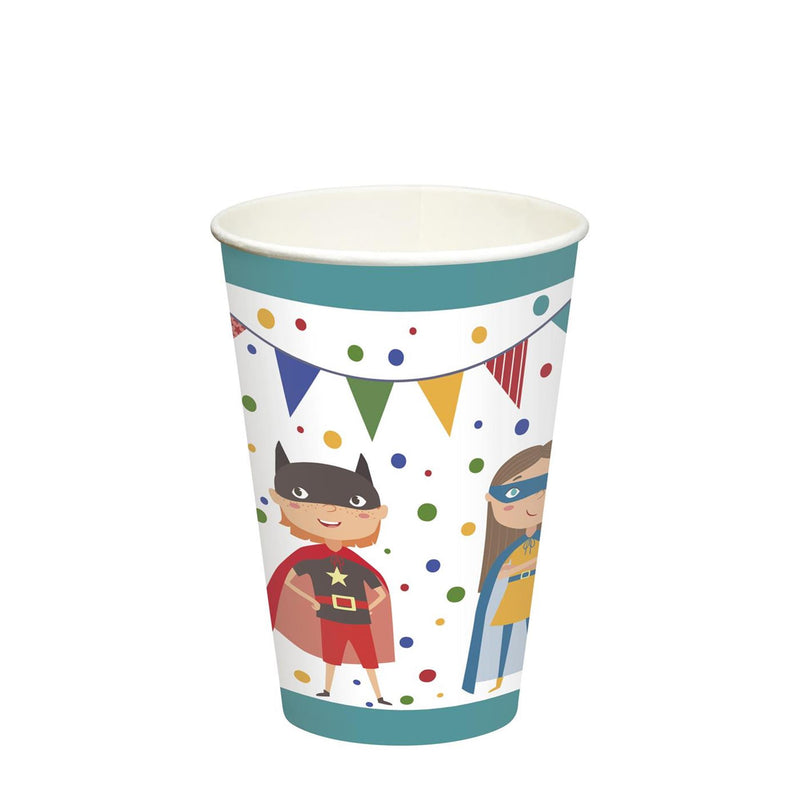 Load image into Gallery viewer, Papstar bekers superhero karton 0,2l ø7x9,7cm