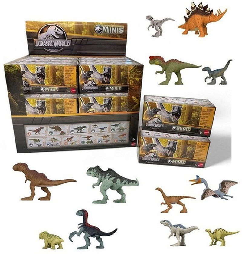 Load image into Gallery viewer, Jurassic world minis figuur 1-pack + 2-p