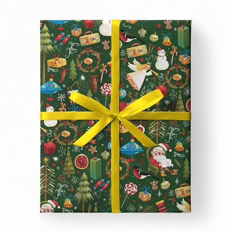 Load image into Gallery viewer, Rol inpakpapier kerst. 0,70x200 met