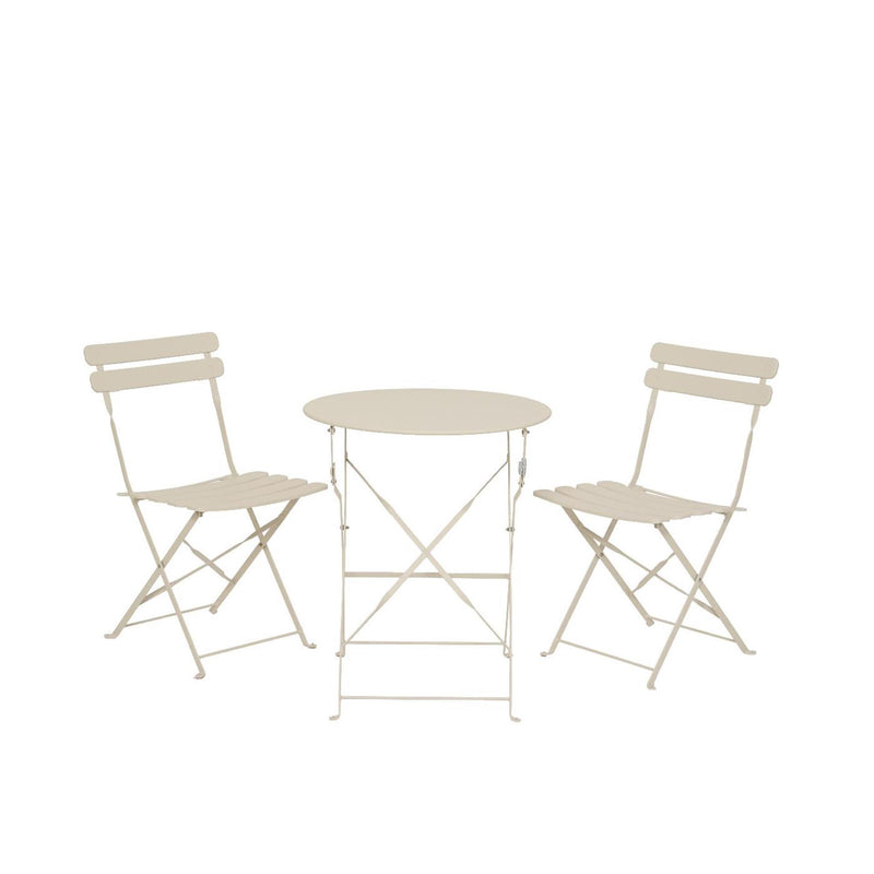 Load image into Gallery viewer, Decoris bistroset helsingborg staal outdoor off-white ã˜60xh71cm