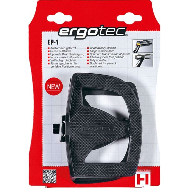 Load image into Gallery viewer, Pedaalset Ergotec EP-1 anti-slip- zwart