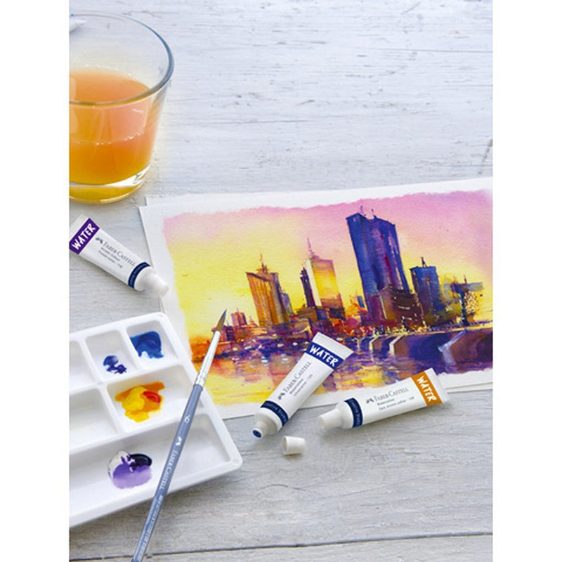 Load image into Gallery viewer, Faber castell fc-169624 aquarelverf 24 tubes + mengpalet en penseel