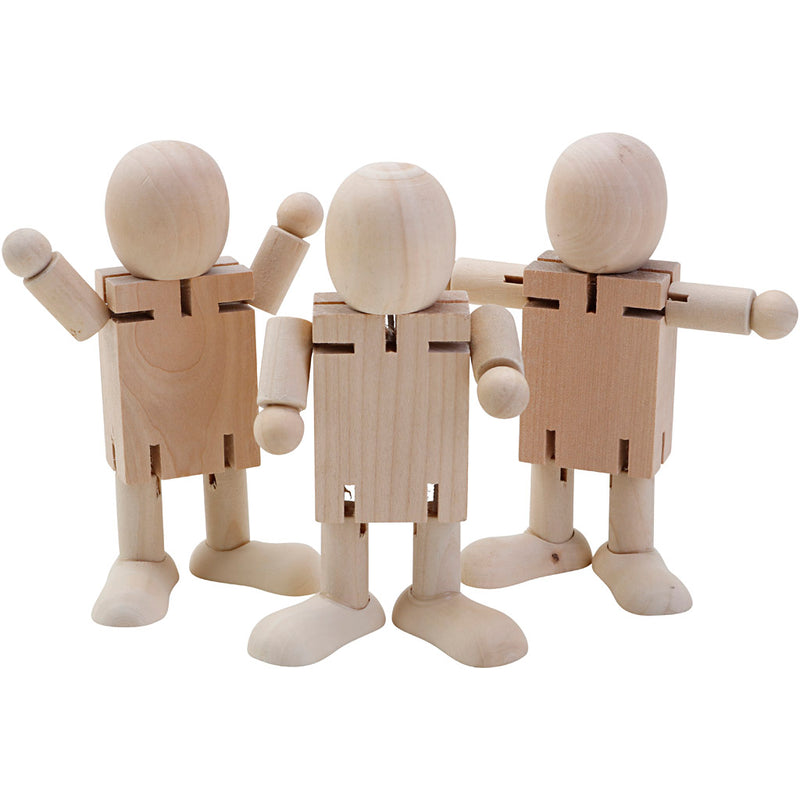 Afbeelding laden in galerijviewer, Https: www.cchobby.nl houten-figuur-met-beweegbare-ledematen-afm-10-3x11-cm-12-stuk-1-doos