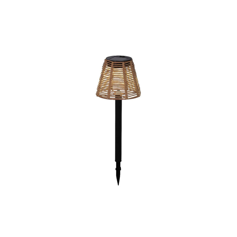 Load image into Gallery viewer, Lumineo solar steeklamp wicker ø12xh30cm