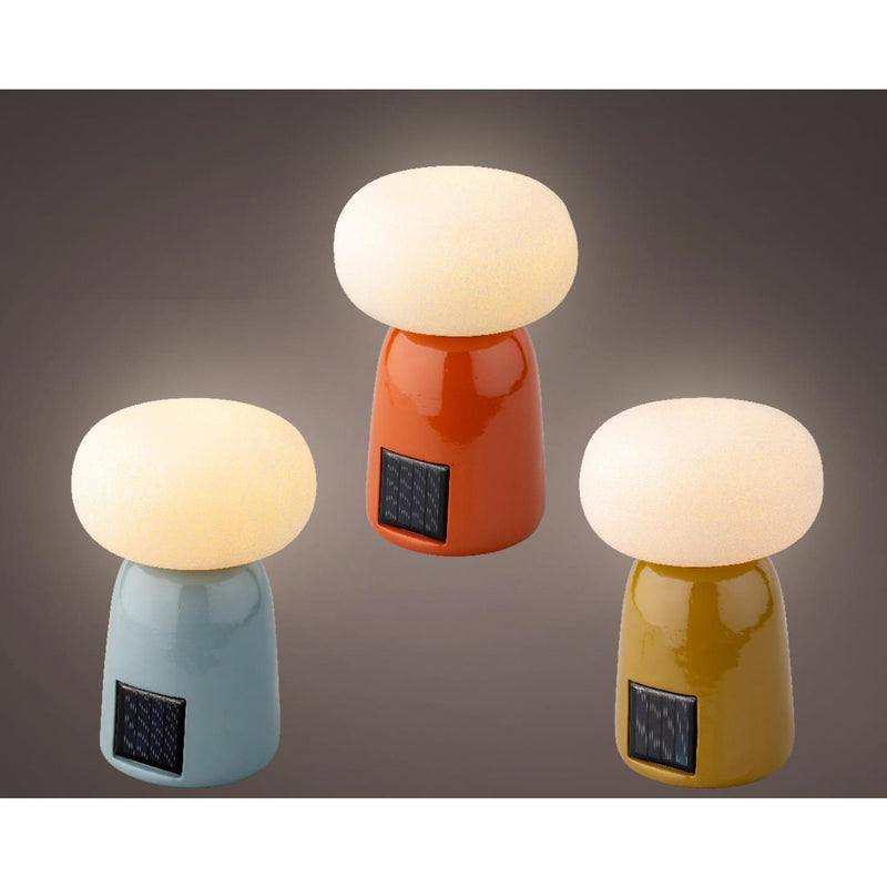 Afbeelding laden in galerijviewer, Lumineo solar tafellamp polyresin ã˜12,5x19cm