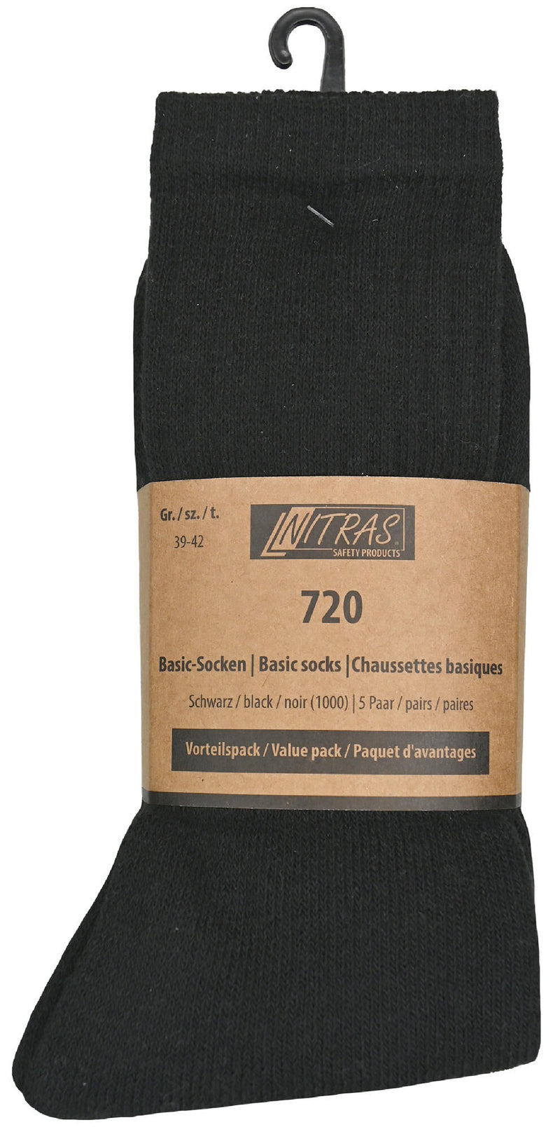 Load image into Gallery viewer, Nitras safety sokken basic basic-socks sw gr.39-42 nitras 1pk with 5 pairs