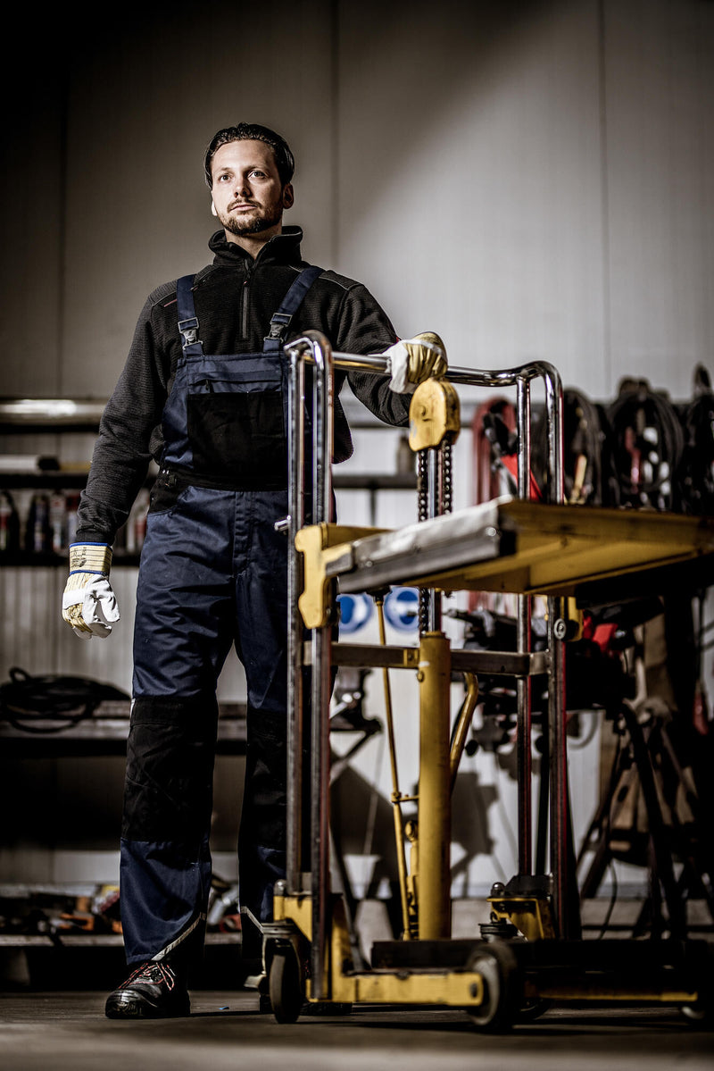 Load image into Gallery viewer, Nitras safety salopette motion tex plus dungarees gr.46 navy sw nitras motion tex plus