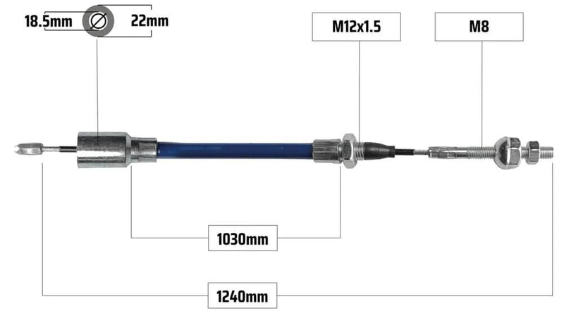 Load image into Gallery viewer, Nb parts remkabel brake cable 1240 1030 mm nb-parts