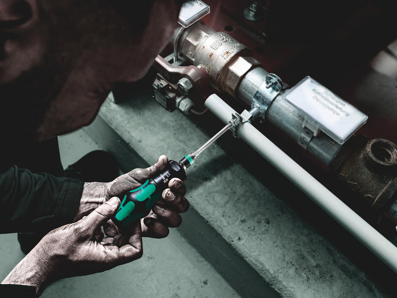 Load image into Gallery viewer, Wera ratelschroevendraaier kraftform turbo 826t ratchet screw hand holder kraftform turbo