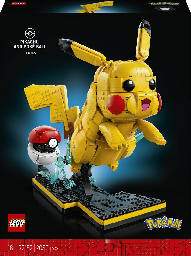 Afbeelding laden in galerijviewer, Lego pokémon pikachu en pokéball bouwpakket voor volwassenen en woondecoratie - 72152
