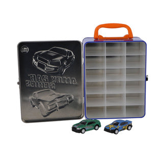 Load image into Gallery viewer, Rapid wheels opbergbox metaal met 2 diecast freewheel auto's | 2 stuks