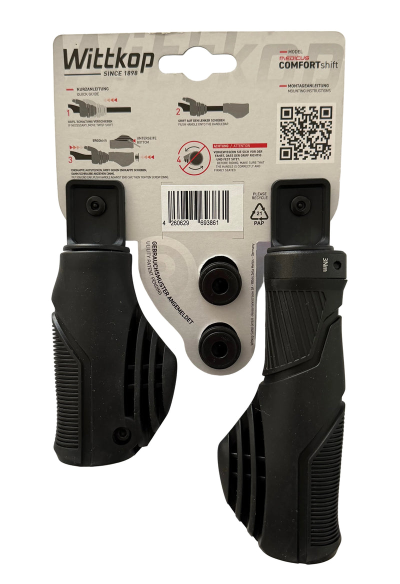 Load image into Gallery viewer, Roveba wittkop medicus comfort set handvatten 135 95 mm met alu klem