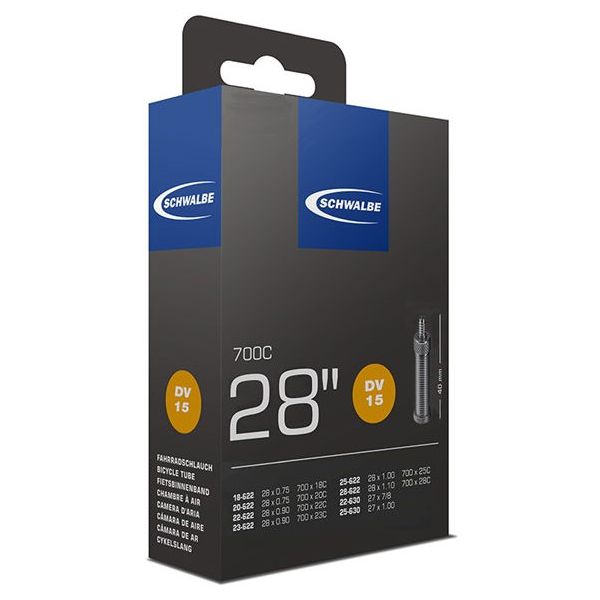 Load image into Gallery viewer, Schwalbe Binnenband dv15 28 inch race 18 25-622 dv 40 mm