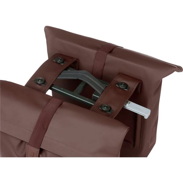 Load image into Gallery viewer, Basil Tas City Dubbel MIK Vegan Leather | Roasted Brown