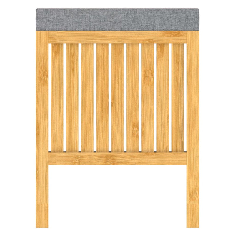 Load image into Gallery viewer, Eisl 2-in-1 wasmand met zitkussen 39x39x52,5 cm bamboe