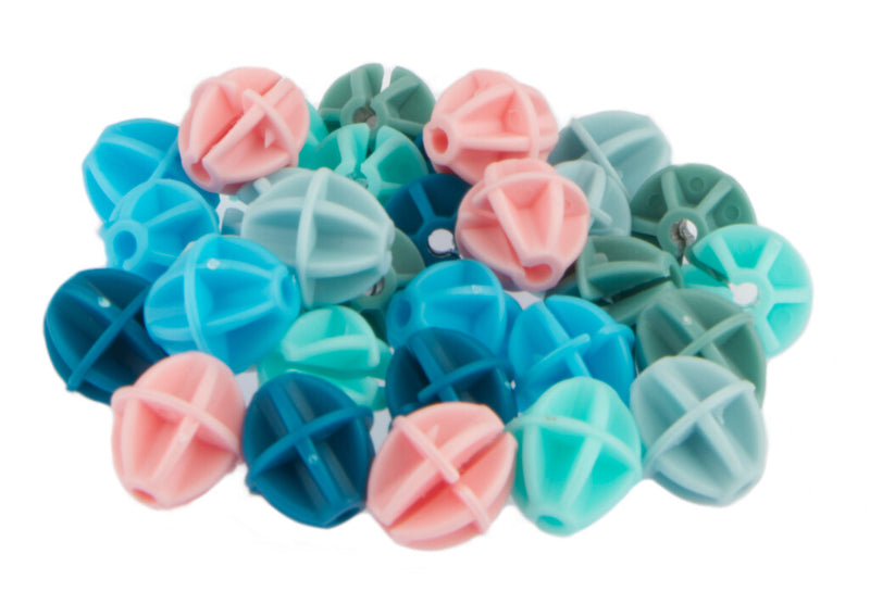 Load image into Gallery viewer, Fiets spreek kralen Pexkids Ballen Sorted 6-color (30 stuks op kaart)