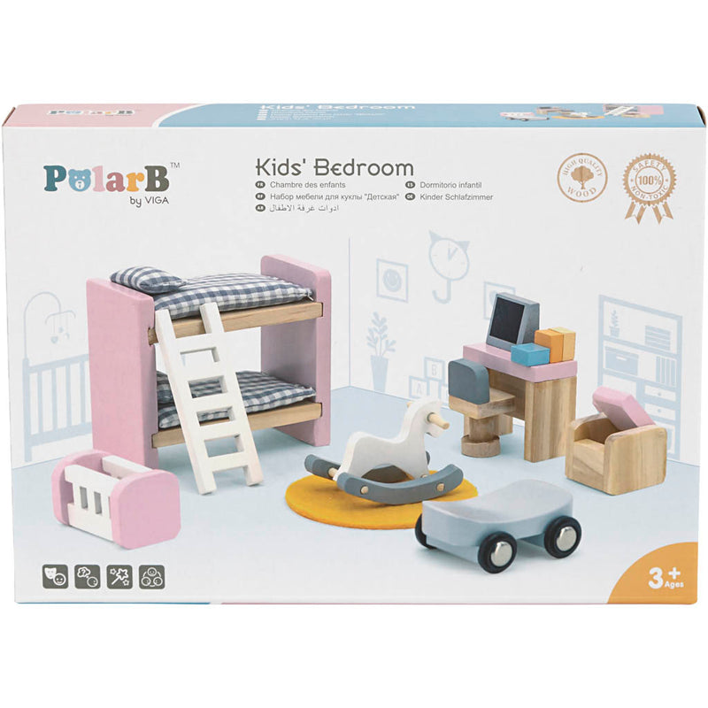 Afbeelding laden in galerijviewer, Https: www.cchobby.nl viga-meubilair-voor-poppenhuis-de-kinderkamer-afm-2x2x7-5-cm-8-onderdelen-1-set