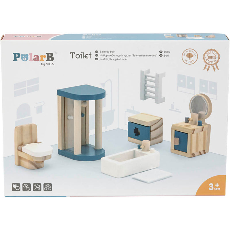 Afbeelding laden in galerijviewer, Https: www.cchobby.nl viga-meubilair-voor-poppenhuis-badkamer-afm-2x2x7-5-cm-7-onderdelen-1-set