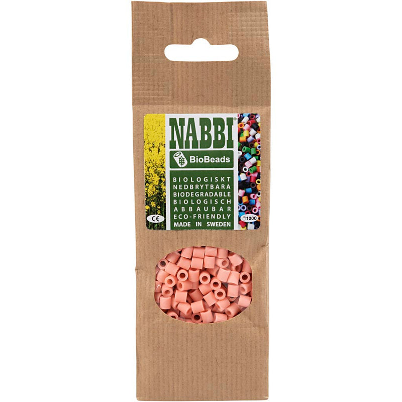 Load image into Gallery viewer, Creativ company https: www.cchobby.nl biobeads-van-nabbi-afm-5x5-mm-gatgrootte-2-5-mm-medium-salmon-051-1000-stuk-1-doos