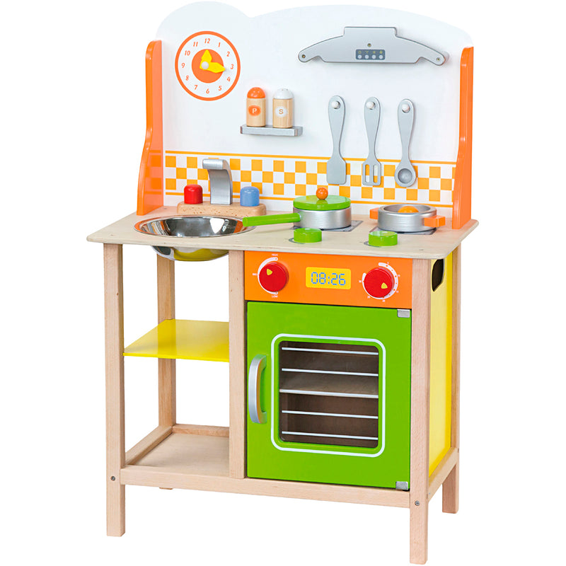 Afbeelding laden in galerijviewer, Https: www.cchobby.nl viga-houten-speelkeuken-afm-60x81x30-cm-1-stuk