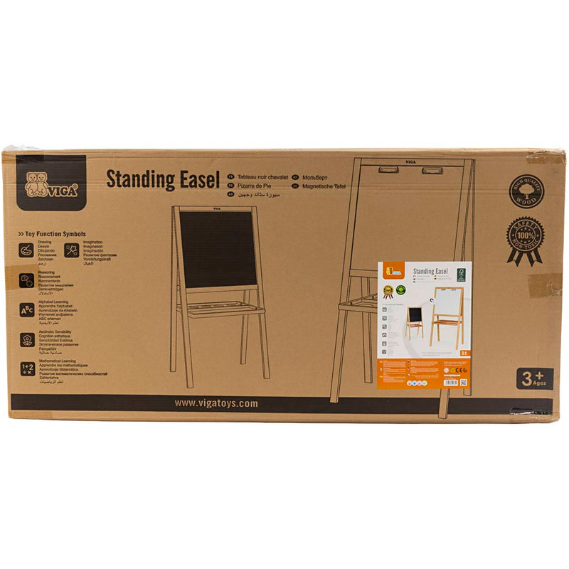 Afbeelding laden in galerijviewer, Https: www.cchobby.nl viga-ezel-en-schoolbord-voor-kinderen-afm-125x59x48-cm-1-stuk