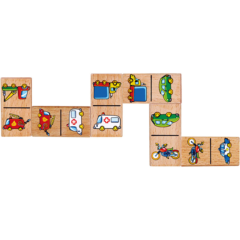 Afbeelding laden in galerijviewer, Https: www.cchobby.nl viga-dominostenen-voor-kinderen-voertuigen-28-delen-1-stuk