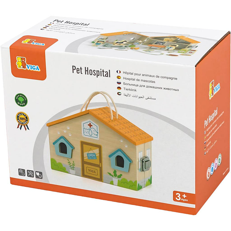 Afbeelding laden in galerijviewer, Https: www.cchobby.nl viga-dierenziekenhuis-h-17-cm-l-22-cm-b-12-cm-19-onderdelen-1-doos