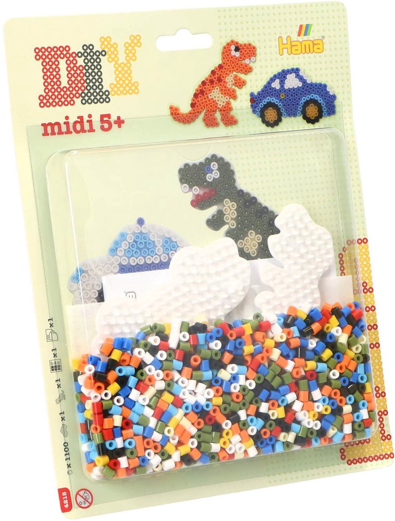 Afbeelding laden in galerijviewer, Merkloos sans marque hama strijkkralen dino – 1100 stuks