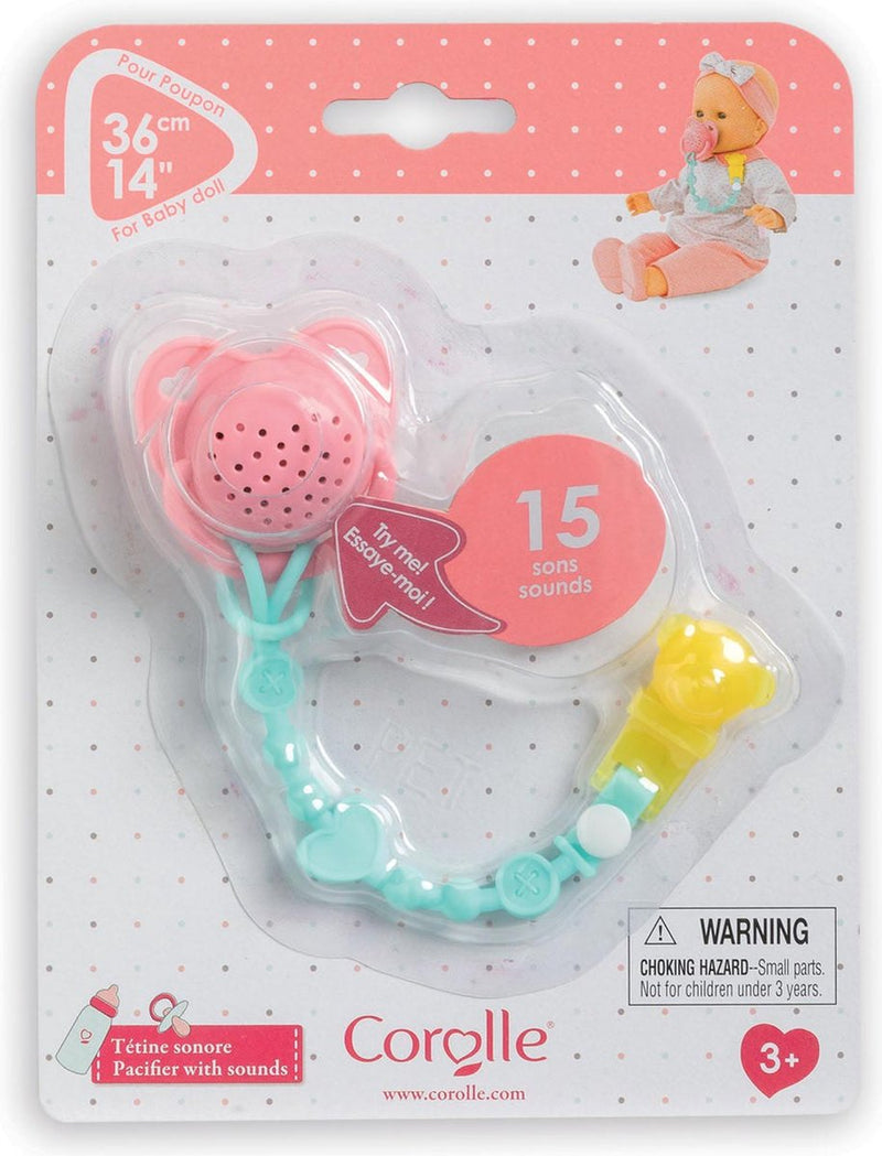 Load image into Gallery viewer, Corolle interactieve speen voor babypop - accessoire met geluid.