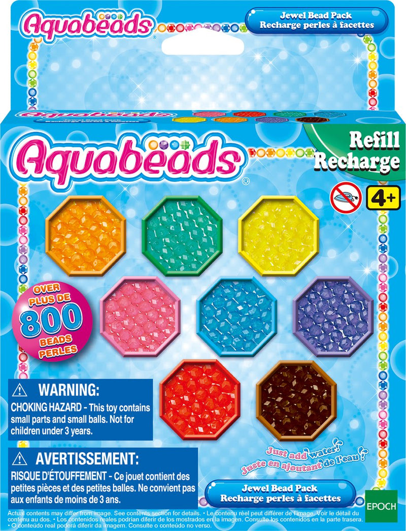Load image into Gallery viewer, Aquabeads navulling juweelparelpakket - 800 juweel parels in 8 kleuren