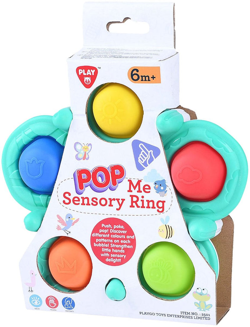 Load image into Gallery viewer, Playgo play sensorische baby ring met ballen - educatief speelgoed 6-delig.