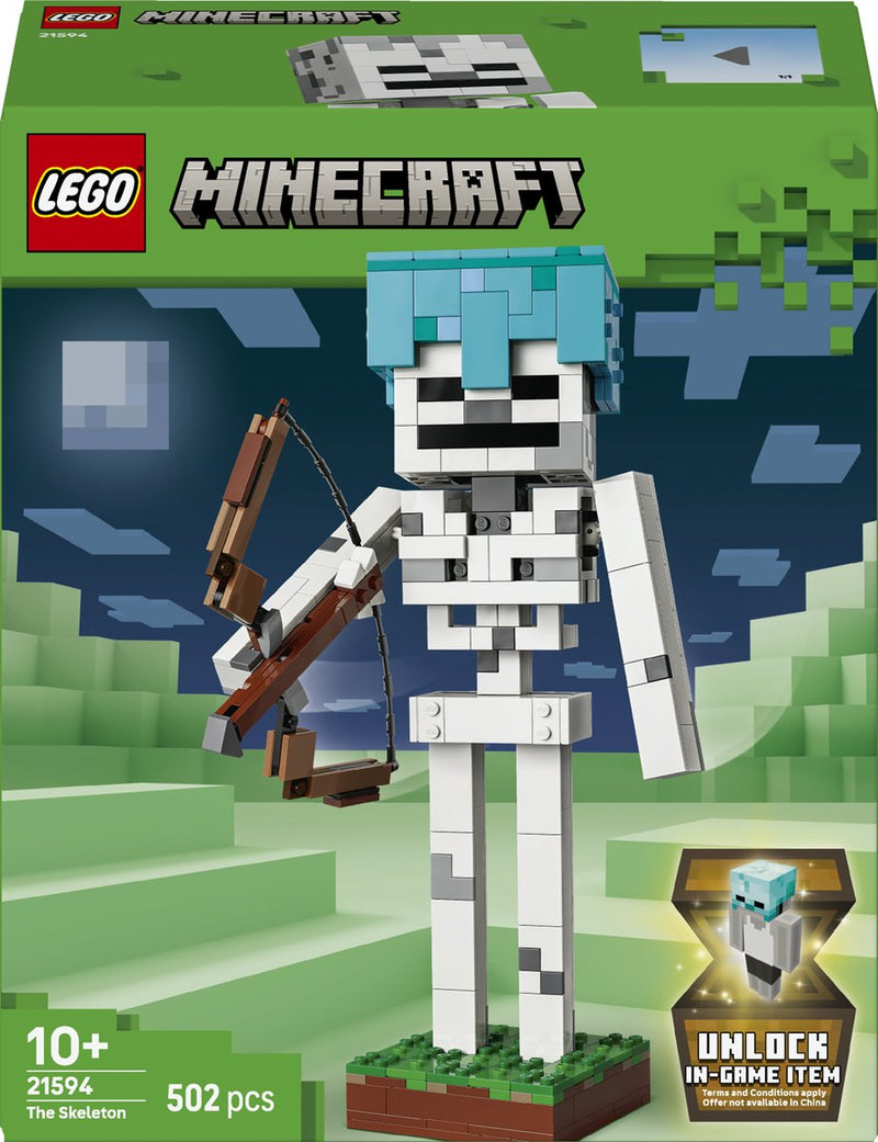 Afbeelding laden in galerijviewer, Lego ® minecraft® het skelet - decoratief gamingspeelgoed - modelbouwset - gamingmerchandise voor kinderen vanaf 10 jaar - 21594